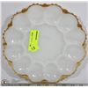 Image 1 : MILK GLASS DEVILED EGG DISH