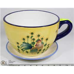 LARGE COFFEE CUP PLANTER