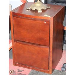 MAHOGANY 2 DRAWER FILE CABINET