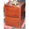 Image 1 : MAHOGANY 2 DRAWER FILE CABINET
