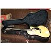 Image 1 : GIOVANNI A ACOUSTIC/ELECTRIC GUITAR WITH HARD CASE