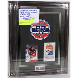 CONNOR MCDAVID PRE NHL CARD FRAMED