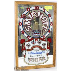 SMIRNOFF VODKA MIRROR 13"X21"