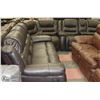 Image 1 : NEW DELUXE DARK BROWN LEATHERETTE SECTIONAL
