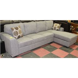 NEW GREY FABRIC SECTIONAL