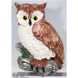 LARGE CERAMIC OWL 20"H