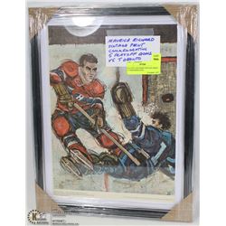 MAURICE RICHARD VINTAGE PRINT COMMEMORATING