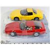 Image 1 : FLAT OF 2 CORVETTES  SCALE 1:18