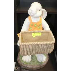 LARGE  BUNNY RABBIT PLANTER 21"H