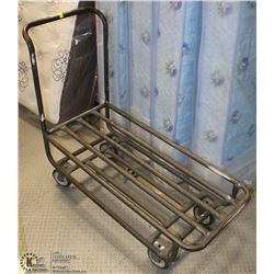 STEEL 2 LEVEL CART ON WHEELS