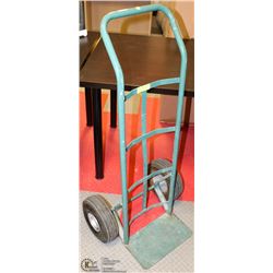 GREEN RUBBER TIRE HAND TRUCK