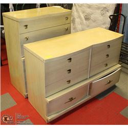 2 MATCHING DRESSERS ONE-18"X50"X33"H  AND