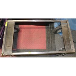 4 WHEEL STEEL DOLLY WITH PNEUMATIC TIRES