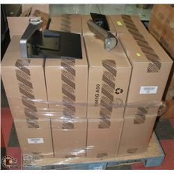PALLET WITH 16 DELL COMPUTER MONITOR STATIONS