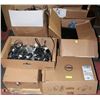 Image 1 : PALLET OF ASSORTED COMPUTER CORDS, BRACKETS,