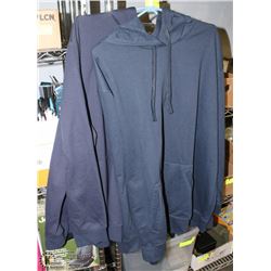 TWO NEW XL NAVY BLUE HOODIES