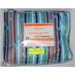 YOUR ZONE JR DOUBLE 4PC SHEET SET