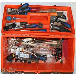 ORANGE TOOLBOX FULL OF TOOLS INCL.