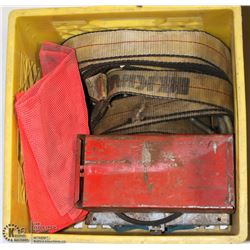 YELLOW CRATE W/HEAVY DUTY TIE-DOWN