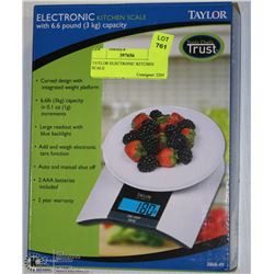 TAYLOR ELECTRONIC KITCHEN SCALE