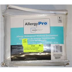 ALLERGY PRO WATERPROOF MATTRESS CASE KING SIZE