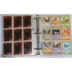 ALBUM OF 160 POKEMON & 588 YU-GI-OH TRADING CARDS