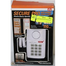 SECURE PRO KEYPAD AS SEEN ON TV