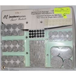 BUNDLE OF THREE,200PCS FELT PAD & BUMPER SELF