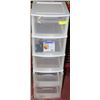 Image 1 : 5 DRAWER  PLASTIC SHELVING UNIT