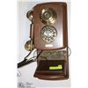 Image 1 : RETRO STYLE WOODEN WALL PHONE