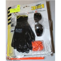 4 SAFETY VESTS & 2 SAFETY PACKS