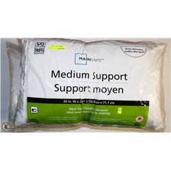 PAIR OF MAINSTAYS MEDIUM SUPPORT STANDARD PILLOWS