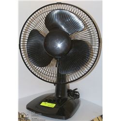 BLACK 3 SPEED TABLE FAN