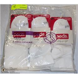 PK WITH 6 PAIRS OF SIZE 4-10 LADIES SOCKS