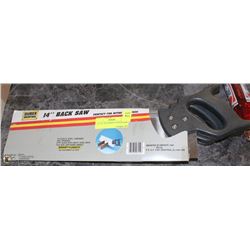 LOT OF TWO DUREX 14" BACK SAWS