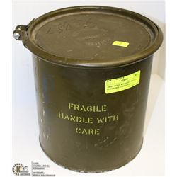 ARMY STYLE REUSABLE METAL CONTAINER CONTAINER