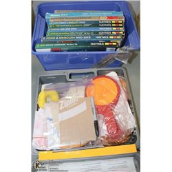 TOTE WITH CAR/ TRUCK  MANUALS, VEHICLE SAFETY KIT