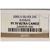Image 3 : 2005-S SILVER KANSAS QUARTER NGC PF70 ULTRA CAMEO