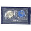 Image 1 : 1974-S  IKE SILVER DOLLAR UNCIRCULATED (BLUE PACK)