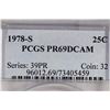 Image 3 : 1978-S WASHINGTON QUARTER PCGS PR69 DCAM