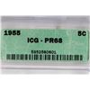 Image 3 : 1955 JEFFERSON NICKEL ICG PROOF 68