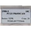 Image 3 : 1980-S ROOSEVELT DIME PCGS PR69DCAM