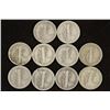 Image 2 : 10 ASSORTED 1930'S MERCURY DIMES