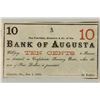 Image 1 : 1863 BANK OF AUGUSTA 10 CENT CONFEDERATE