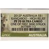 Image 3 : 2012-P AUSTRALIA SILVER DOLLAR KANGAROO