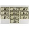 Image 1 : 10 ASSORTED 1935 $1 SILVER CERTIFICATES SERIES