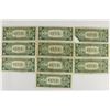 Image 2 : 10 ASSORTED 1935 $1 SILVER CERTIFICATES SERIES