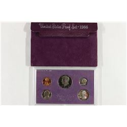 1986 US PROOF SET (WITH BOX)