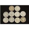 Image 1 : 10 ASSORTED 1930'S MERCURY DIMES