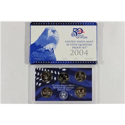 2004 US 50 STATE QUARTERS PROOF SET WITH BOX